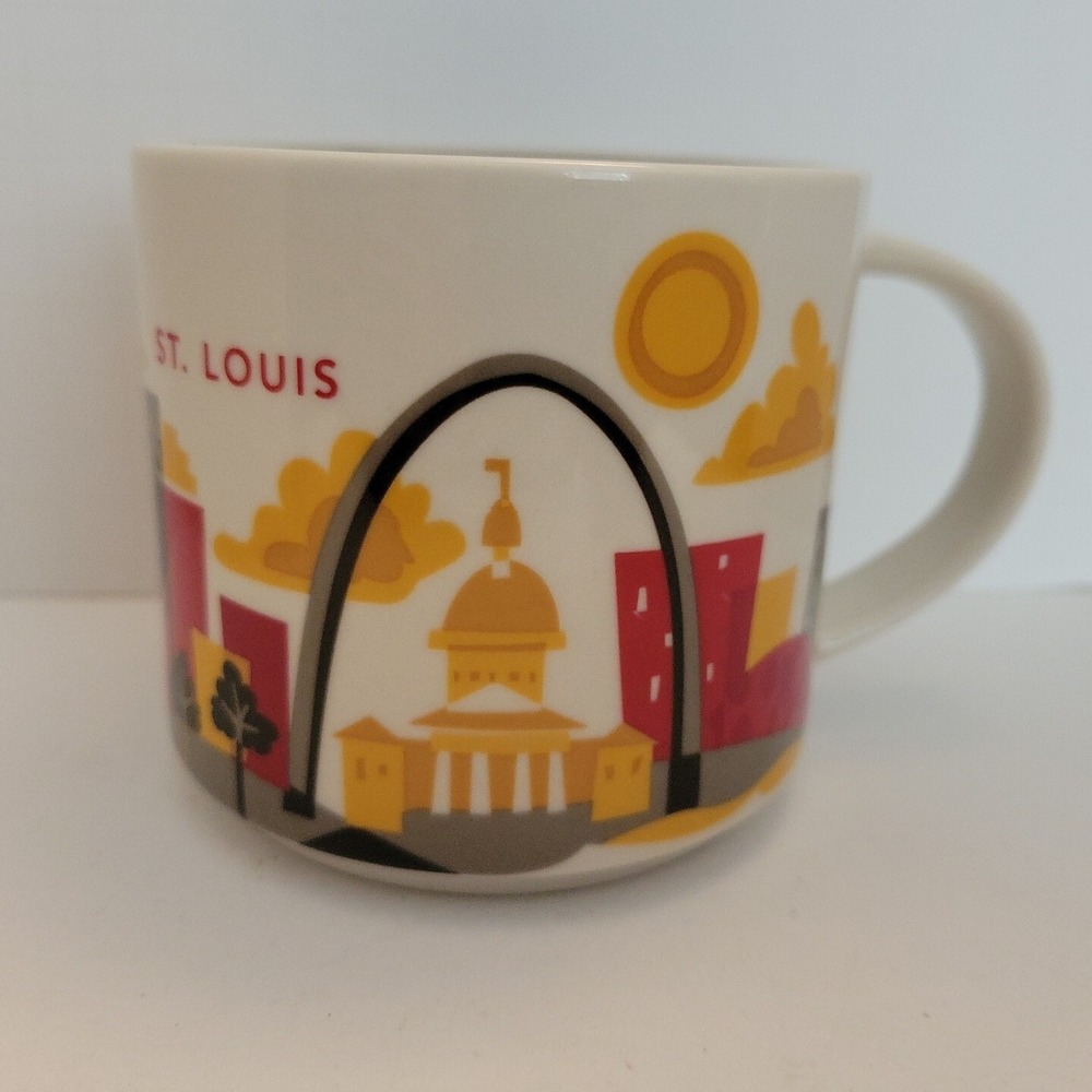 Starbucks St. Louis You Are Here Collection Coffee Mug 14 oz 2013 City Series